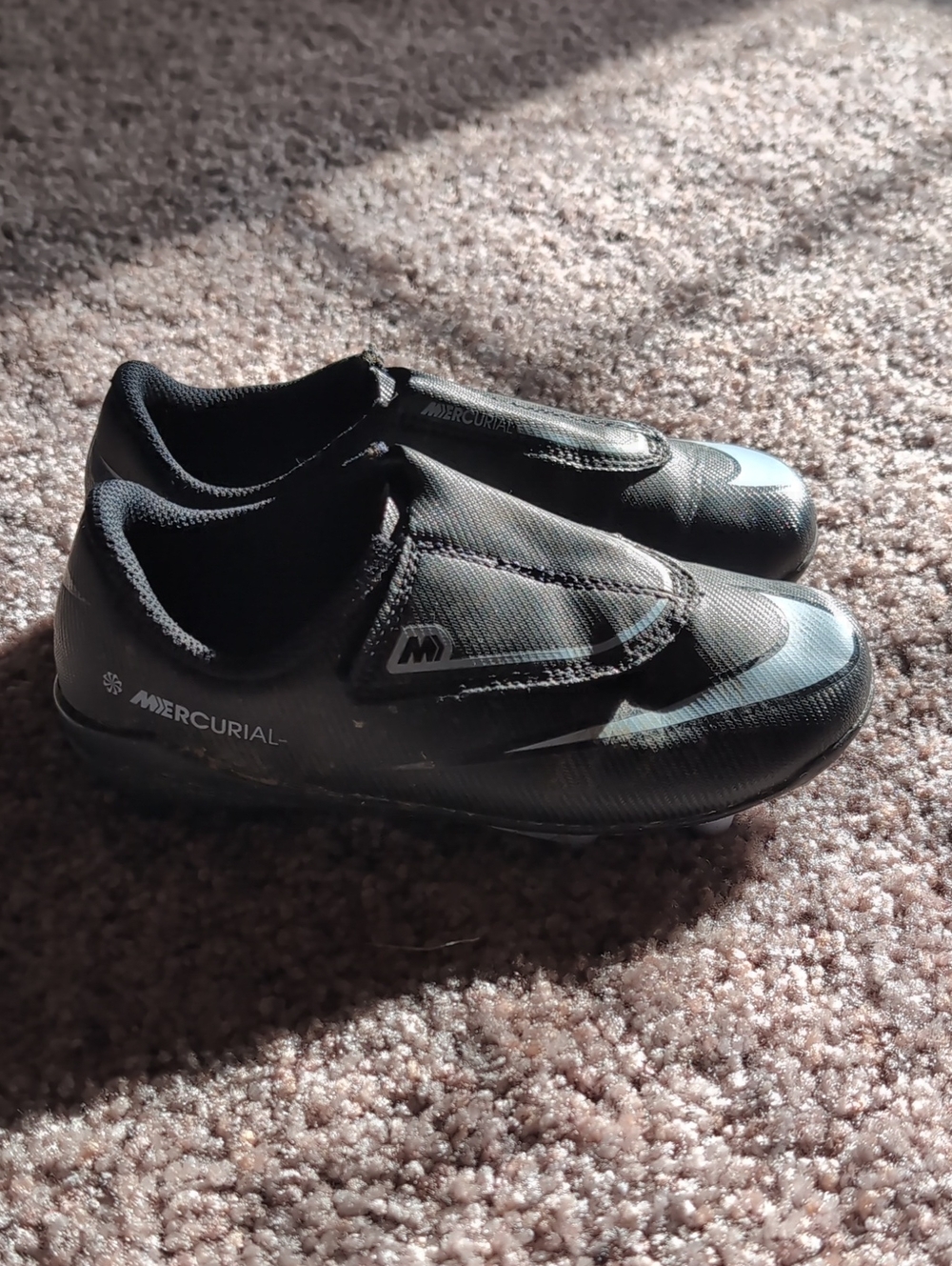 Nike Kids Sz12c Black Soccer Cleats - Jr Vapor 16 Club MG PS (V)